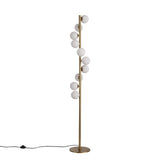 Trento Gulvlampe Messing/Opal