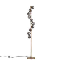 Trento Gulvlampe Messing/Smoke