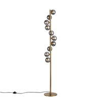Trento Gulvlampe Messing/Smoke