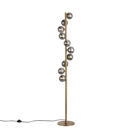 Trento Gulvlampe Messing/Smoke