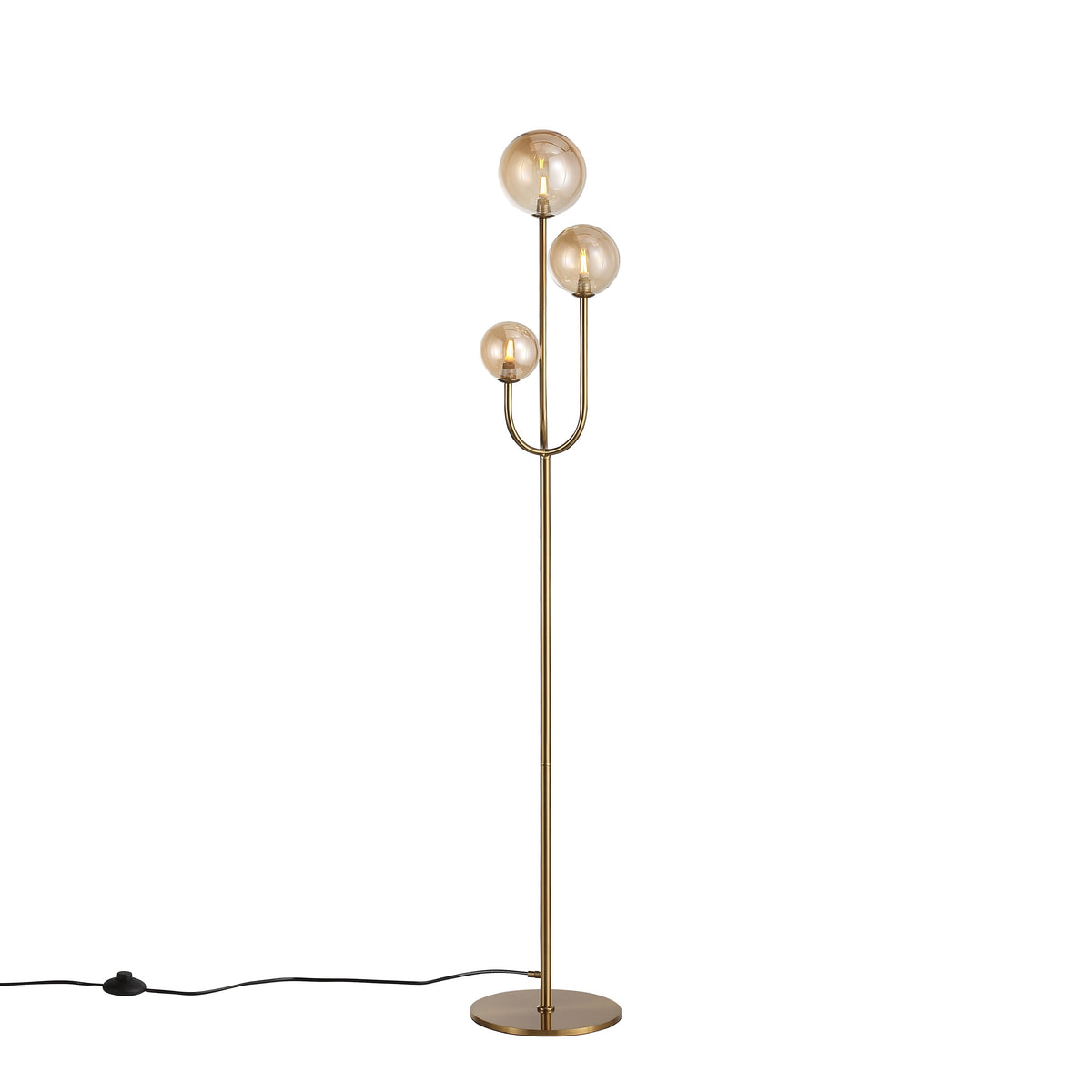 Bubbles Gulvlampe Amber