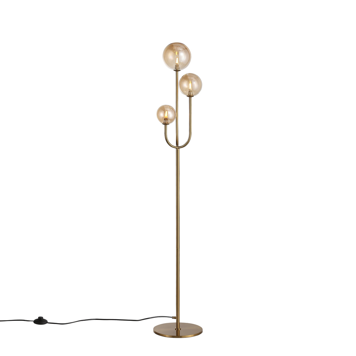 Bubbles Gulvlampe Amber