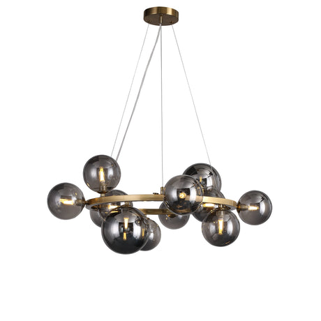 Valencia Lysekrone Messing/Smoke-Nordic Seasons-OutletLamper.dk