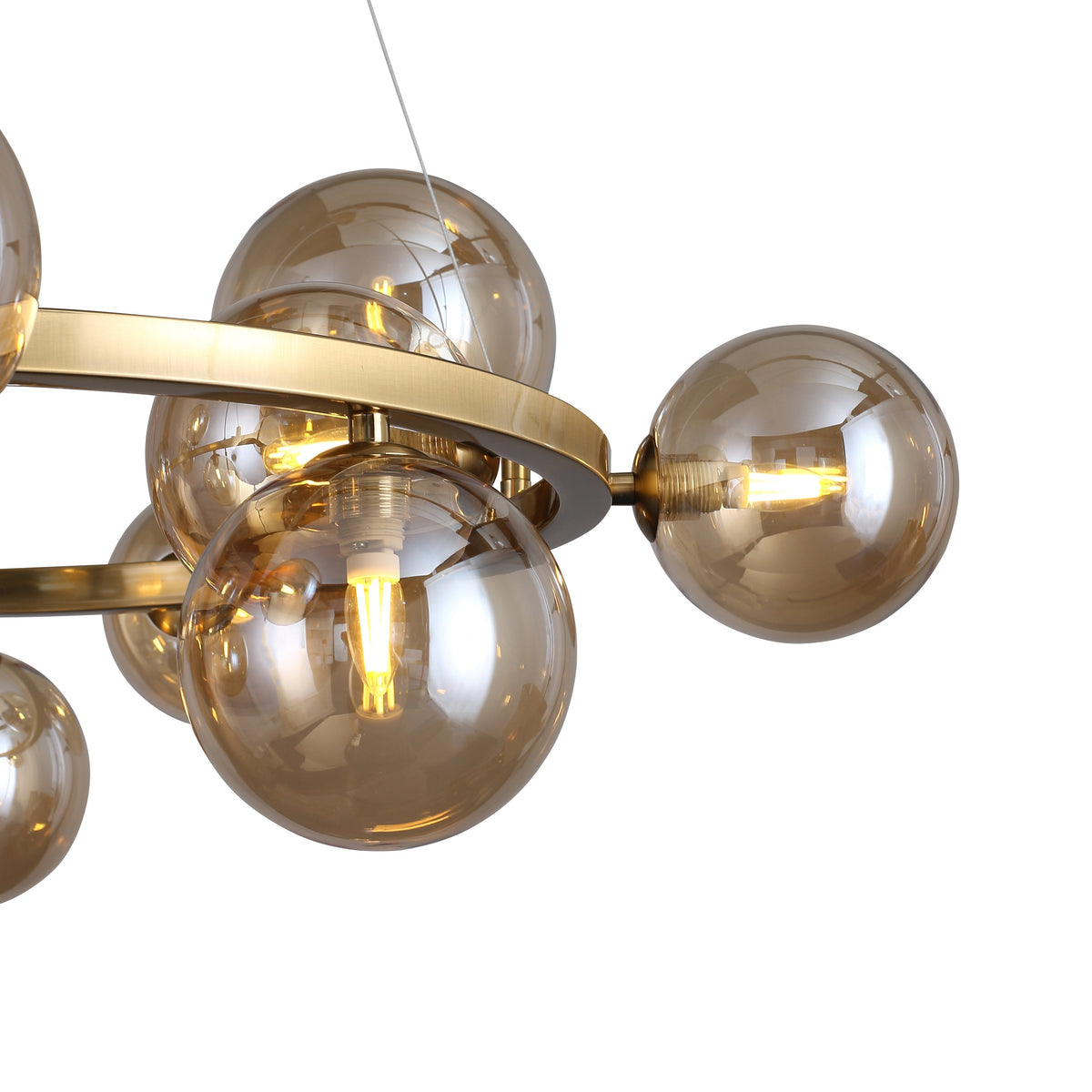 Valencia Lysekrone Messing/Amber