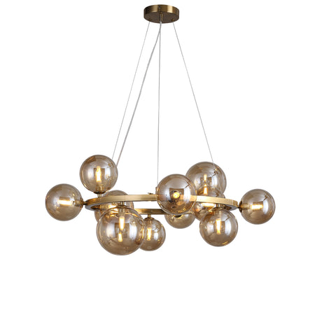 Valencia Lysekrone Messing/Amber-Nordic Seasons-OutletLamper.dk