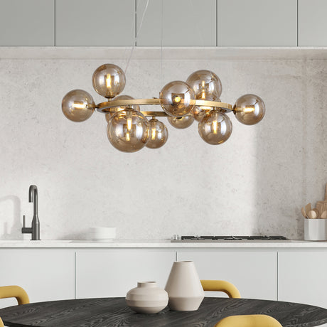 Valencia Lysekrone Messing/Amber