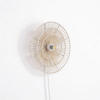 Wave Layer Vegglampe Ø40 Raw White