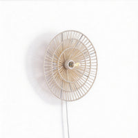 Wave Layer Vegglampe Ø40 Raw White
