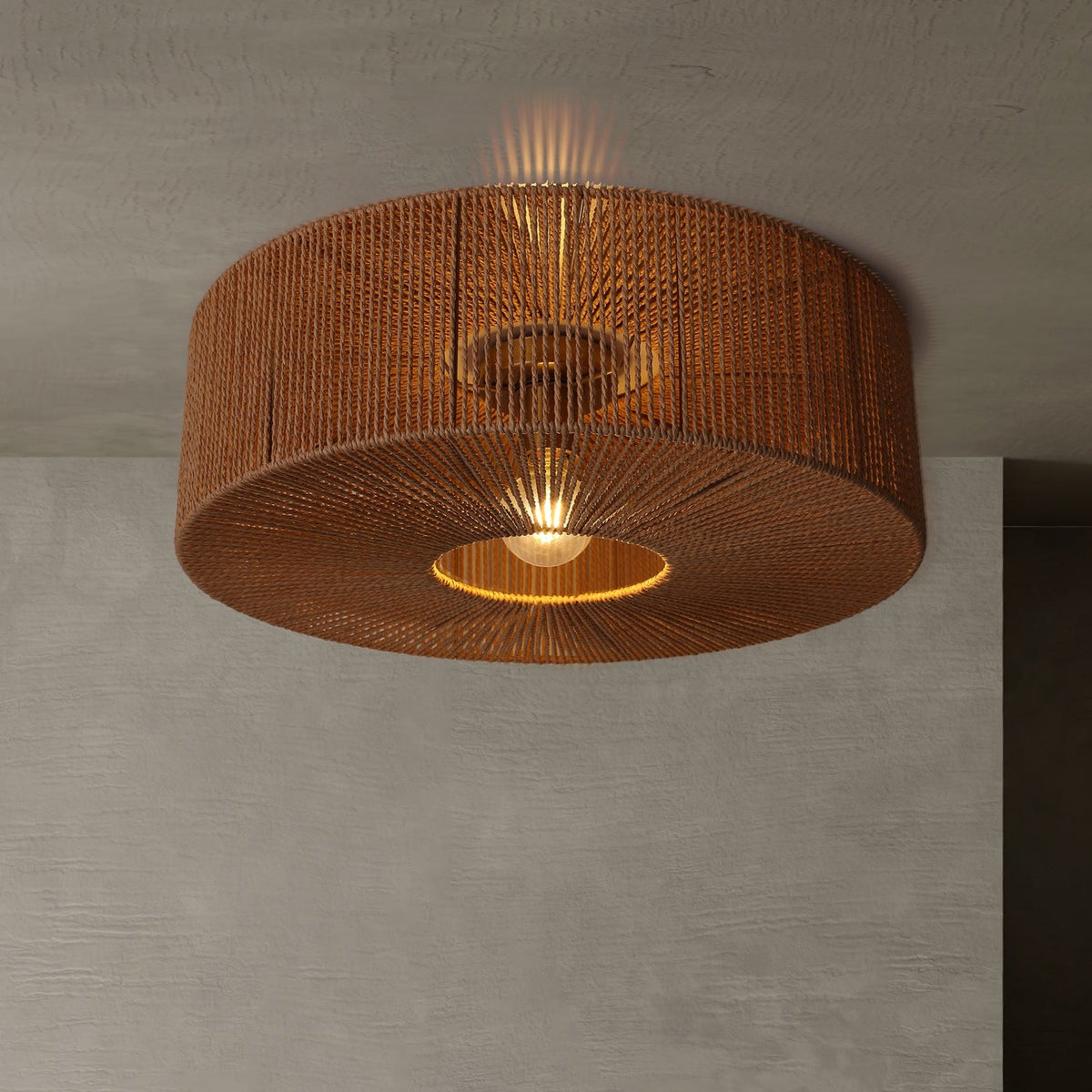 Braided Taklampe Ø60