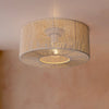 Braided Taklampe Ø46 Raw White