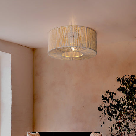 Braided Loftlampe Ø46 Raw White-Nordic Seasons-OutletLamper.dk
