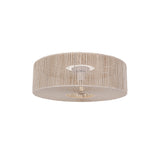Braided Taklampe Ø60 Raw White