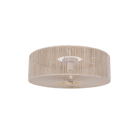 Braided Taklampe Ø60 Raw White