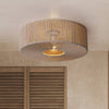 Braided Taklampe Ø60 Raw White