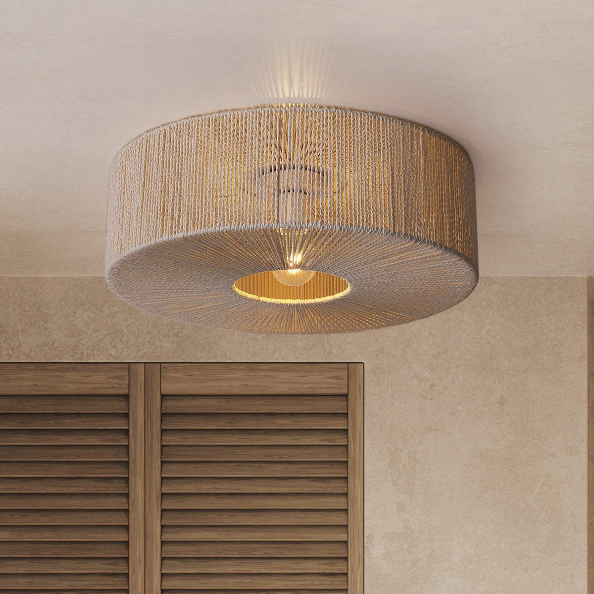 Braided Taklampe Ø60