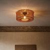 Braided Taklampe Ø46 Earth Red