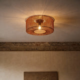 Braided Taklampe Ø46 Earth Red