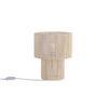Braided Bordlampe Raw White