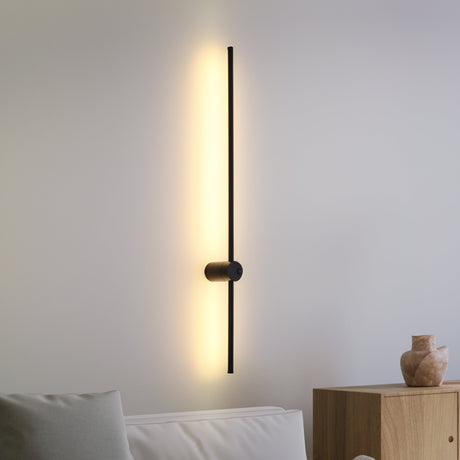 Retta LED Vegglampe Svart 80cm