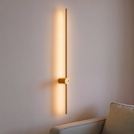 Retta LED Vegglampe Messing 100cm