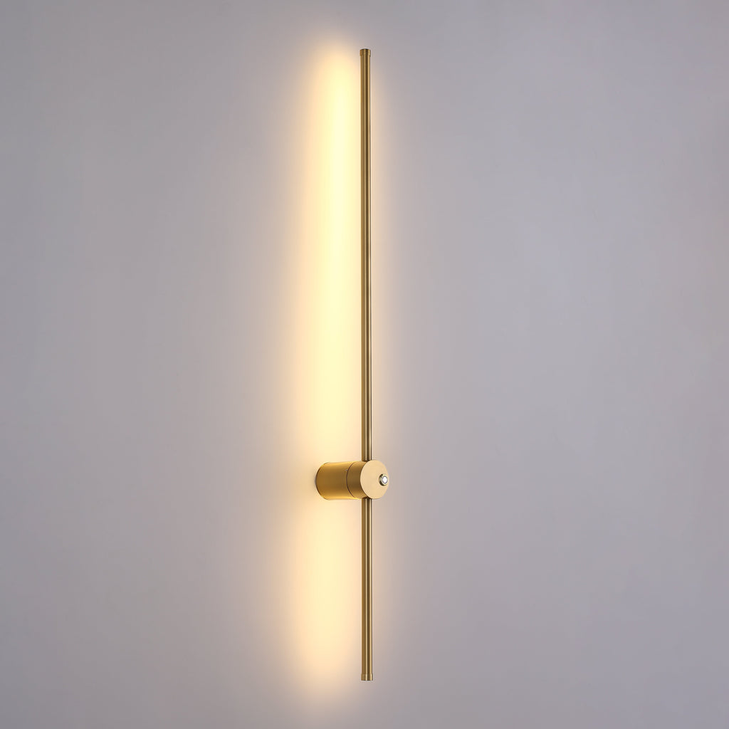 Retta LED Vegglampe Messing 100cm