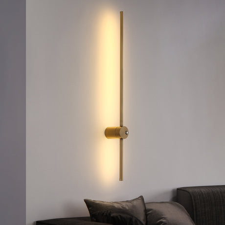 Retta LED Vegglampe Messing 80cm