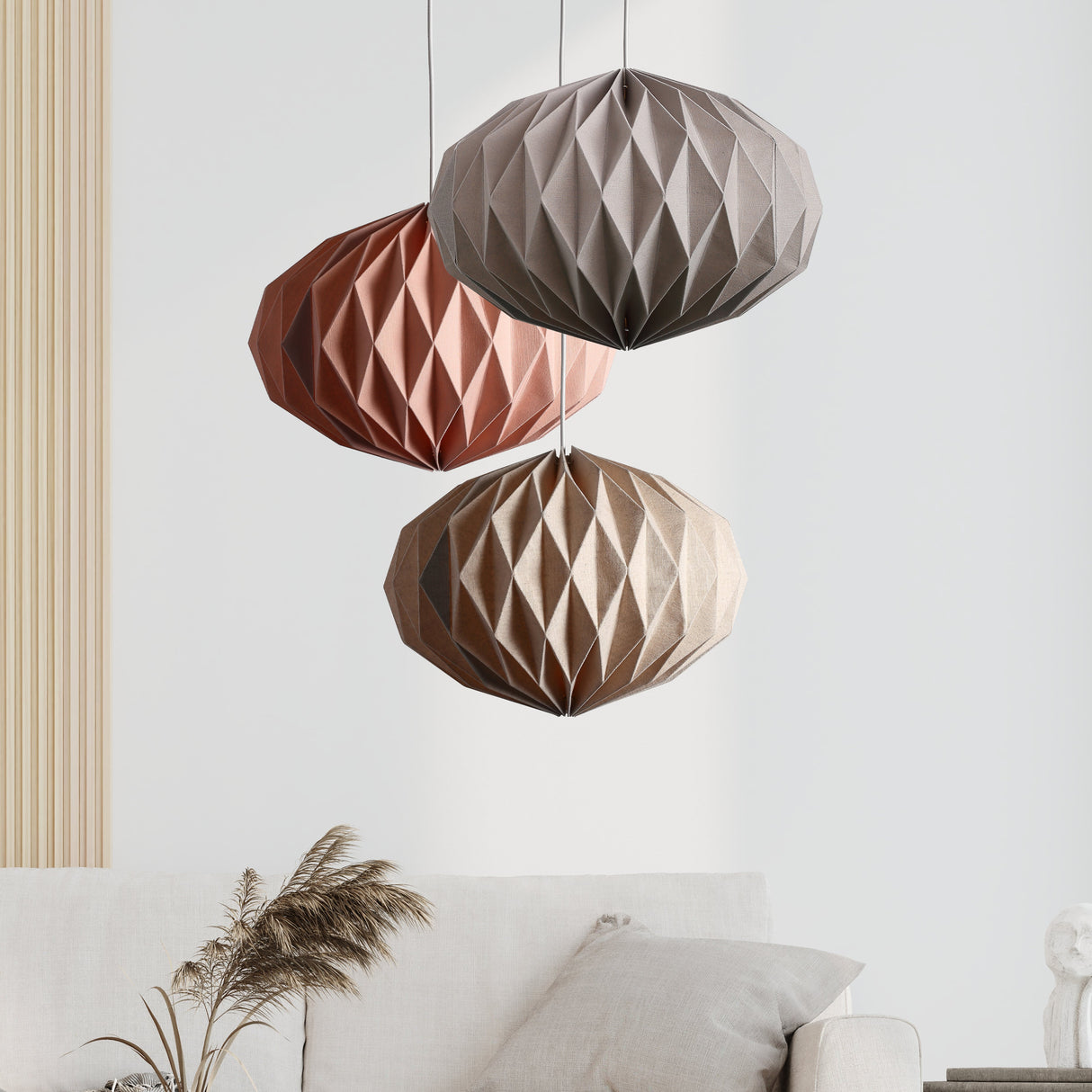 Moon Oblong Textile Grey
