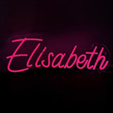 Neon Navneskilt Rosa