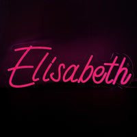 Neon Navneskilt Rosa
