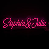 Neon Navneskilt Rosa
