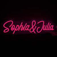 Neon Navneskilt Rosa
