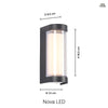 Nova 12W LED IP65 Utendørs Vegglampe