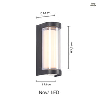 Nova 12W LED IP65 Utendørs Vegglampe