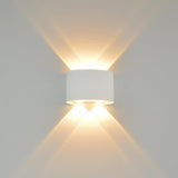Ortelo 4W 12cm Vägglampa Utomhus Vit-Lampconcept.se