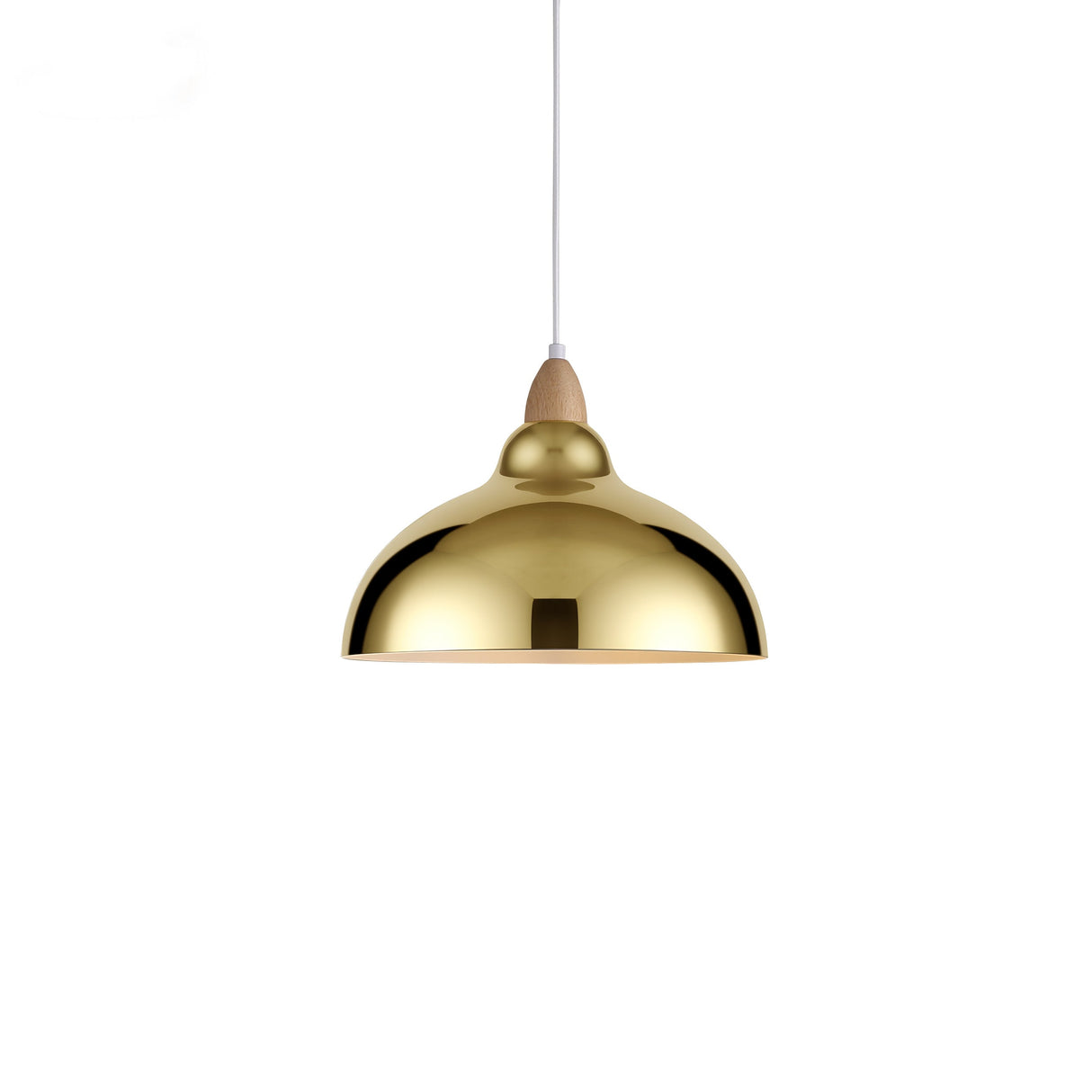 Oak Pendel Ø35 Polert Messing