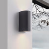 Oblong/Round Vägglampa Utomhus Svart-Lampconcept.se