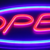 Open Neon Vegglampe