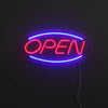 Open Neon Vägglampa Blå/Röd-Lampconcept.se