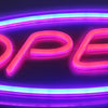 Open Neon Vägglampa Blå/Röd-Lampconcept.se