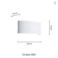 Ortelo 6W 17cm Vegglampe