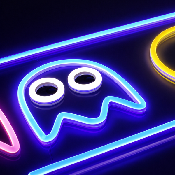 Pacman Neon Vegglampe