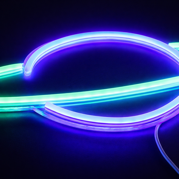 Saturn Neon Vegglampe Blå/Grønn
