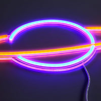 Saturn Neon Vegglampe Blå/Oransje