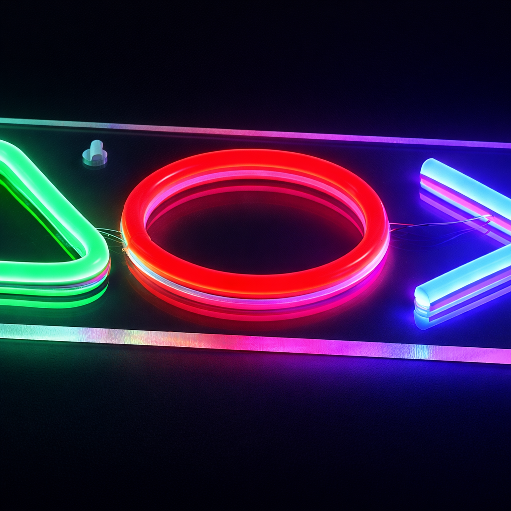 Playstation Neon Vegglampe