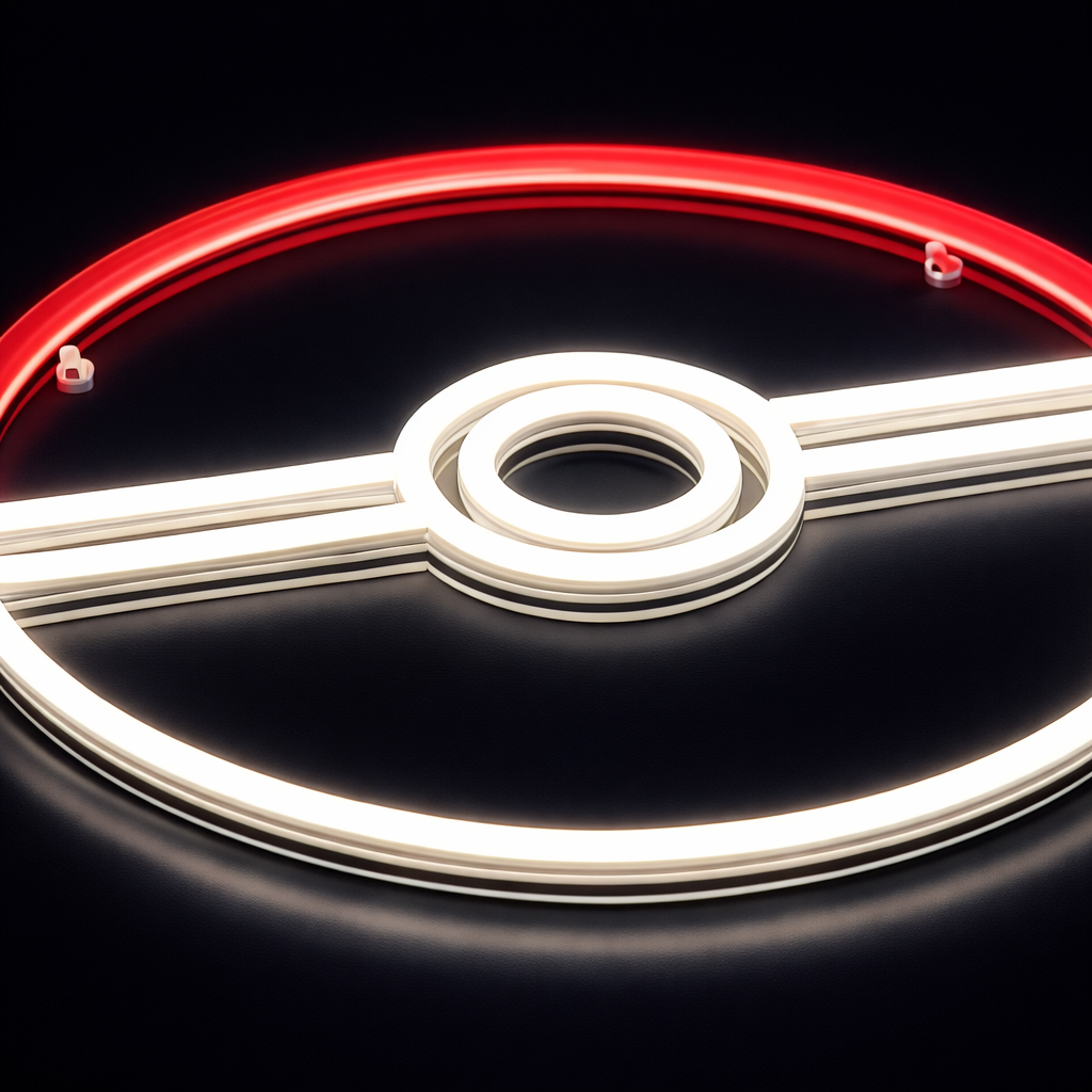 Pokéball Neon Vegglampe