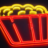 Popcorn Neon Vegglampe