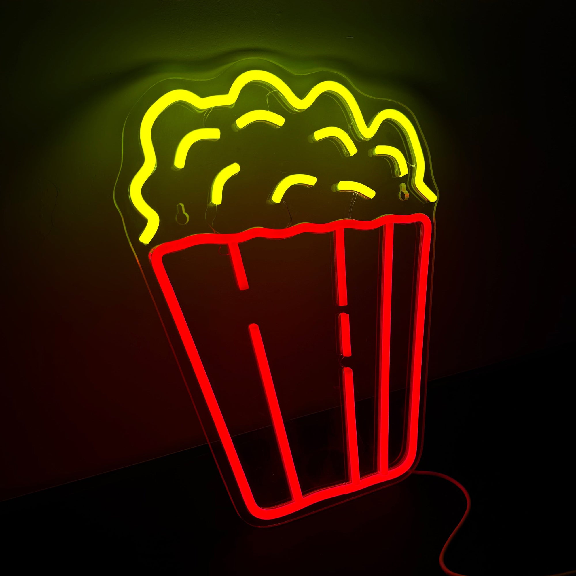 Popcorn Neon Vegglampe