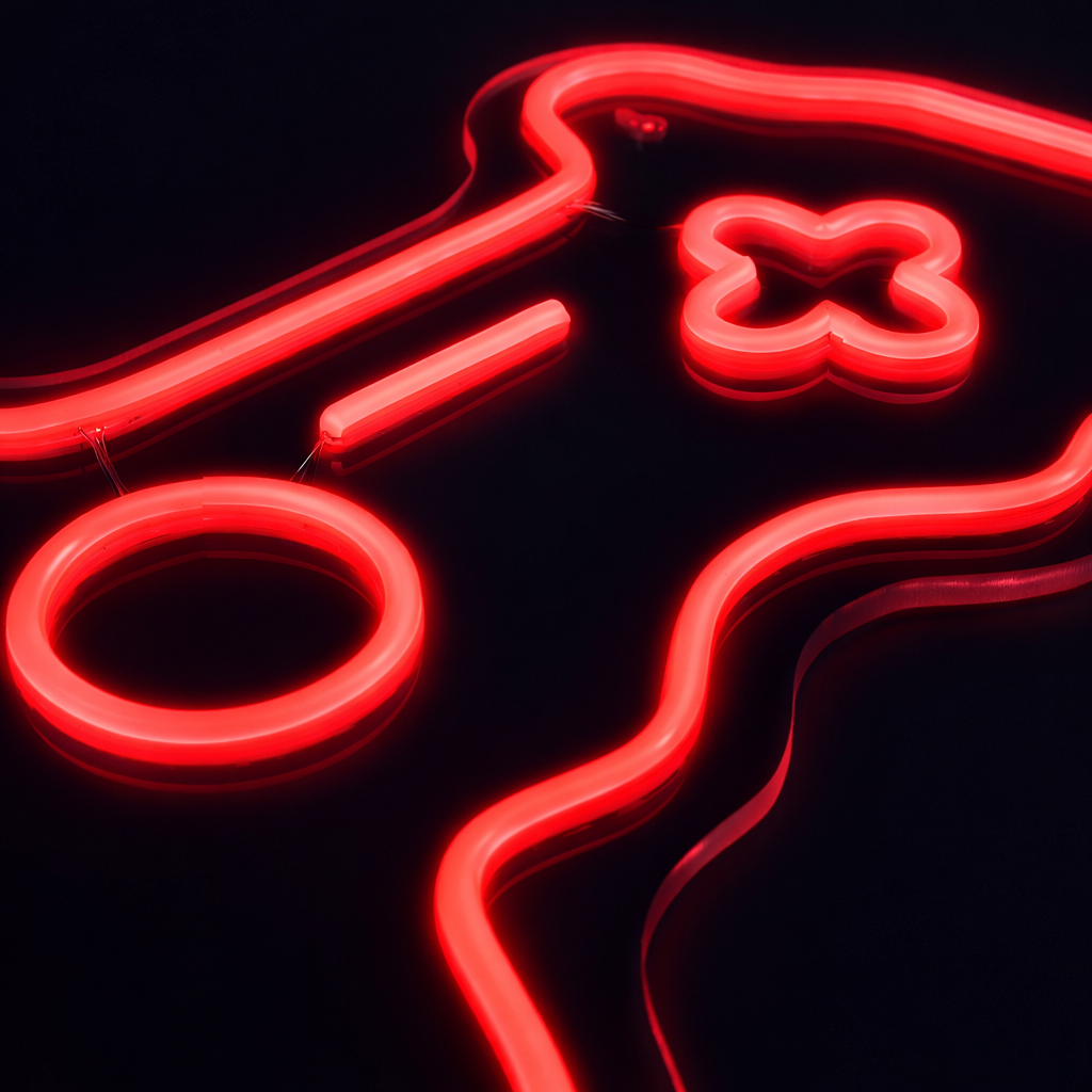 Joystick RGB Neon Vegglampe