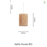 Raffia Pendel Ø15