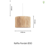 Raffia Pendel Ø30